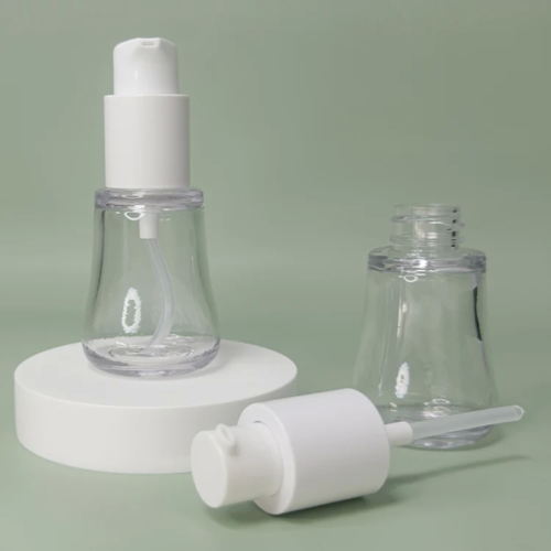 clear 1 oz petg plastic treatment pump bottle