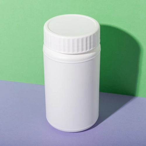 white HDPE plastic 280cc Vitamin C bottle - 1