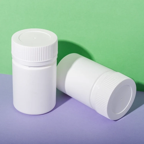 white hdpe plastic 150cc packer bottle for supplement - 1