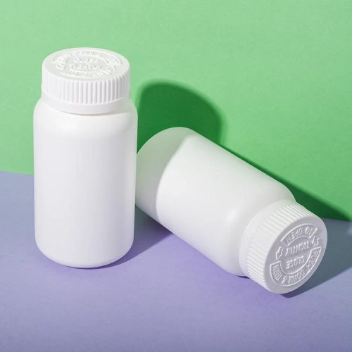 white hdpe plastic 170cc packer bottle for supplement - 1