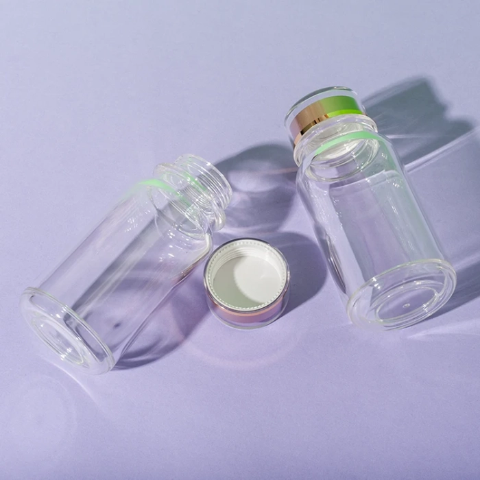 ps plastic clear pill bottle 120ml - 5