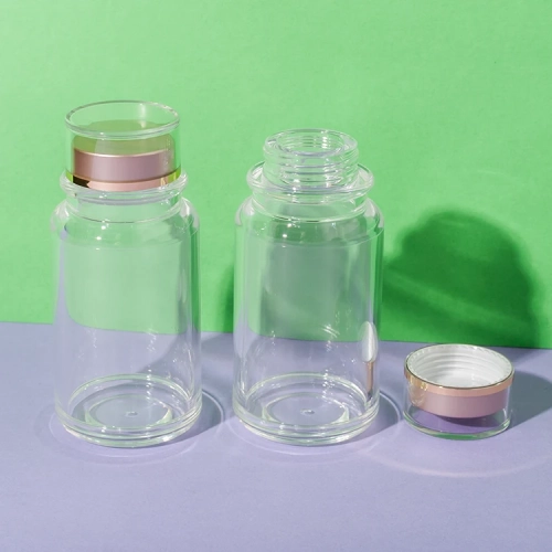 ps plastic clear pill bottle 70ml - 1