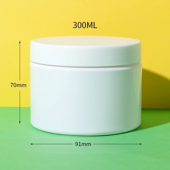 pet plastic hair souffle container 300ml - 1