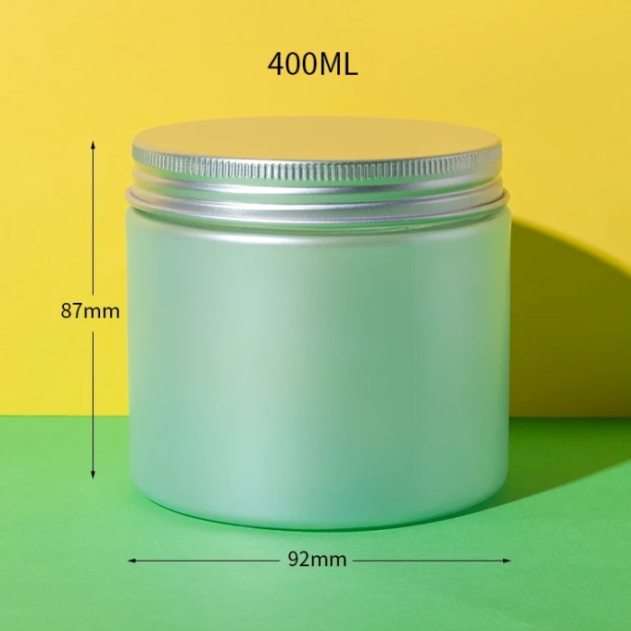 pet plastic hair wax container 400ml - 1