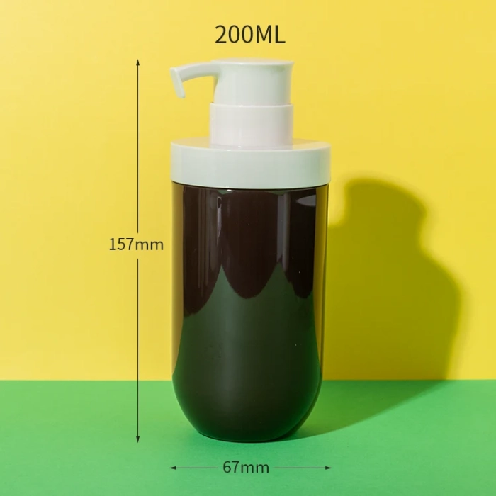 pp plastic airless hair shampoo bottle 200ml - 2