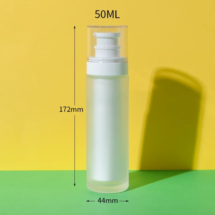 refillable airless glass bottle 50ml - 1