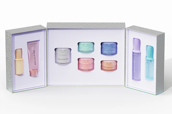 jellyfish cosmetic packaging set with box - 1