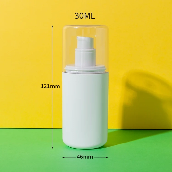 pp oval-shaped reusable airless bottle 30ml - 1