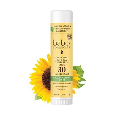 Babo Botanicals Sheer Zinc Mineral Sunscreen Stick SPF30