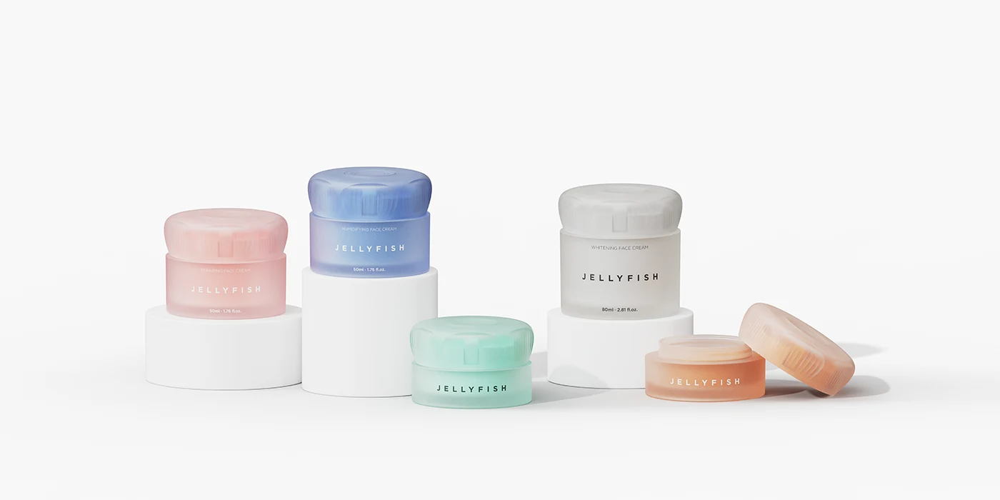 Red Dot Winner 2024 - Jellyfish Cosmetic Jars