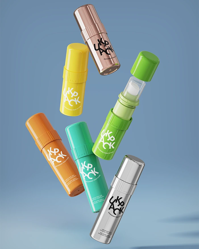 custom refillable airless cosmetic bottles - UKA504