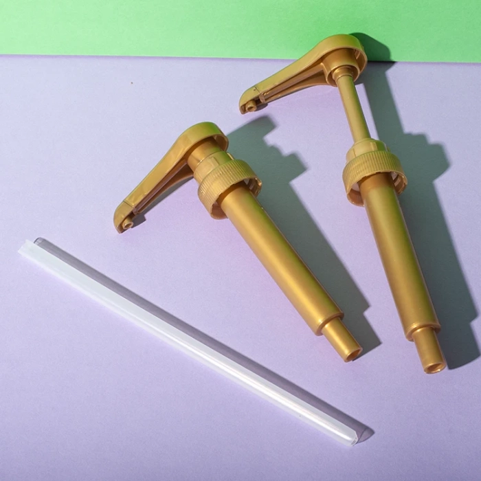 ribbed 28-400 pump for torani syrup 8ml - 7